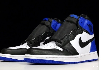 ROYAL-WHITE JORDAN “FRAGMENT” 1 AIR MENS RETRO SPORT BLACK 716371-040 0731